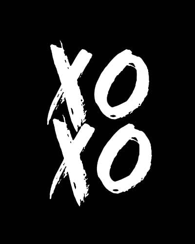 Amazon.com: Black & White XOXO Art Print - Quote Art Print