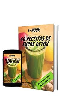 Livro E-book 40 Receitas de sucos Detox