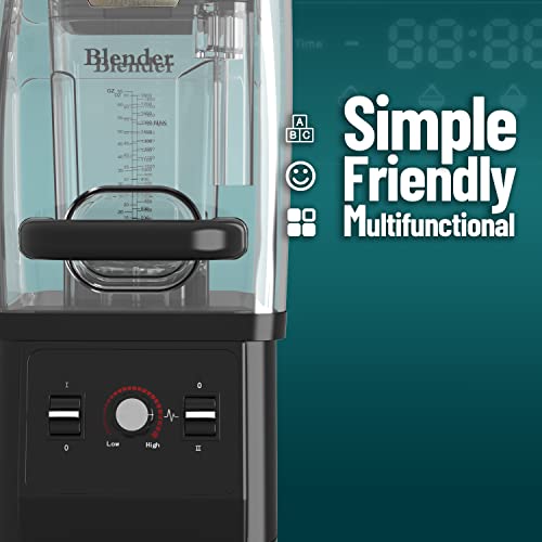 Wantjoin Professional Blender Commercial Soundproof Quiet blender with