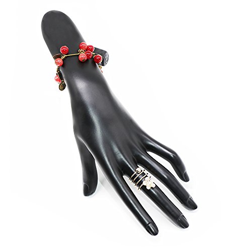 Bracelet Jewelry Display Stand Holder Hand Form Resin Ring Display Stand Rack for Jewelry or Home Organization, (Black) - Thumbnail 3
