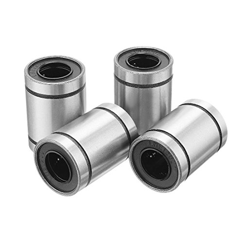 TOOGOO 4 pcs LM12UU 12x22x32mm Double Side Rubber Seal Linear Motion Ball Bearing