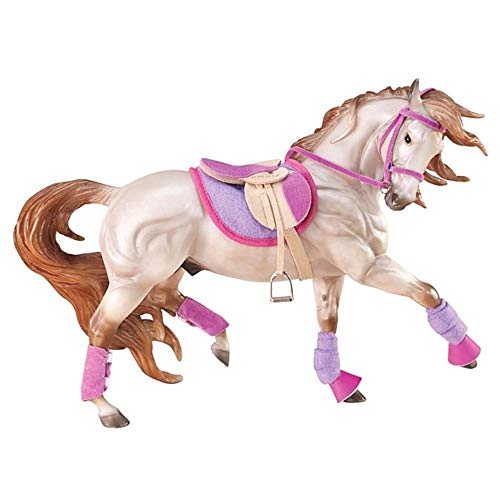 Breyer 2050 Traditional English Riding Set - Hot Colors - Horse Toy Accessory, 1:9 Scale, Pink Purple
