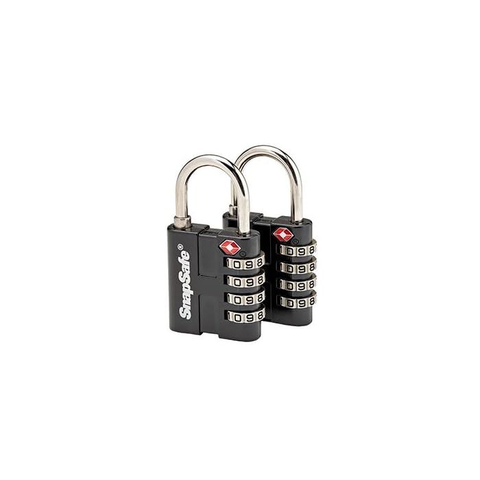 Buy TSA Approved PadLocks 2 Pack, 76020 All Metal 4 Digit Combination