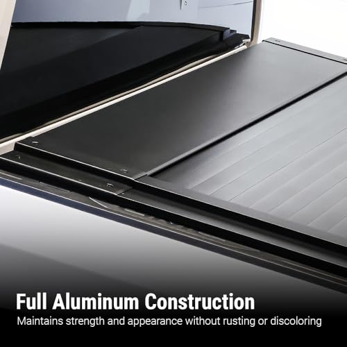 Syneticusa MB Retractable Tonneau Cover for | 2002-2026 Dodge Ram 1500 2500 3500 | 6'4" Long Bed | 6063-T5 Aluminum | Double Lock | 3-Year Warranty | Waterproof Low Profile Hard Truck Bed Cover