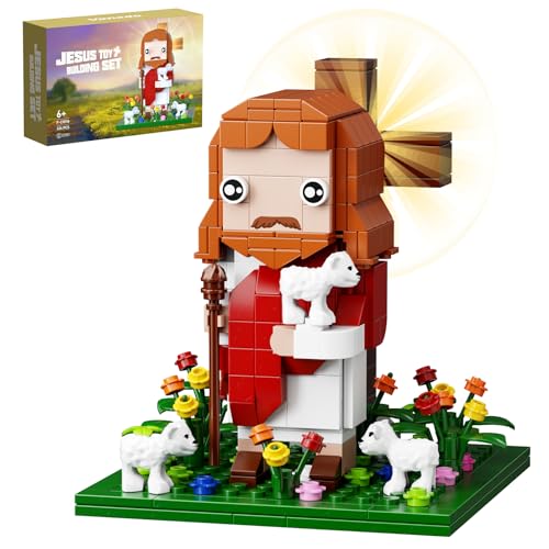 Photo 1 of Jesus Building Block Set, The Shepherd God?Compatible with Lego Jesus Building Toy, Bible Story Jesus Figures with LED Light?Easter, Christmas, Christian Gift for Adults and Kids Age 6+(324PCS)