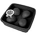 3D Skull Ice Cube Mold Tray, Silicone Ice Cube Tray Ball Skull Mold with 4 Removable Funnels, Large Ice Cube Maker for Whiskey Wine, Cocktails and Beverages