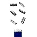 Twilight's Fancy 150pcs 16mm (5/8 inch) Platinum Silver Ribbon Clamp End Crimps - Artisan Series
