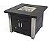 Pleasant Hearth OFG901T Montreal Square Gas Fire Pit Table, 38