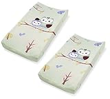 Summer Infant Changing Pad Cover, Who Loves You Owl, 2 Count