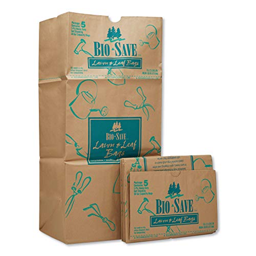 General Supply BAGRBR30105BO Paper Lawn & Leaf Bag, 50lb Kraft, Wet-Strength 16 X 12 X 35, 50 Bags