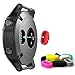 4 Pcs Silicone Watch case Cover & 10 Pcs Anti-Dust Plugs for Garmin Fenix 5X, AFUNTA Soft Silicone Protective case and Charger Port Protectors for Fenix 5X and Fenix 5X Plus
