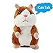 GoTwiddle Light Brown Talking Hamster - Plush Toy Mimics What You Say - Perfect for Kids Ages 4 and Up – 3x AAA Batteries Required (Not Included)