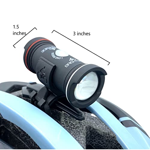 Topside Bike Helmet Light Bright, Wide Angle Bike Light. 43 Hour Dual