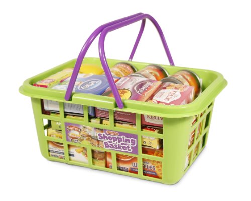 CASDON Shopping Basket Playset, Green/Purple