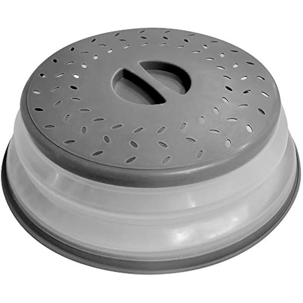 Microwave Plate Cover 10.5 Inch Collapsible Food Lid BPA Free, Easy