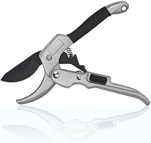 Premium Garden Pruning Shears, 8" Professional SK-5 Steel Blade Pruning Scissors Top Grade Bypass Hand Pruners for Garden Work