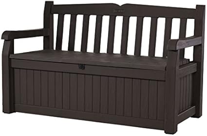 Amazon.com: Keter Eden Banco de almacenamiento de 70 galones para