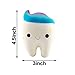 BeYumi Slow Rising Squishy, 2 Pcs Smiley Tooth & 1 Pcs Cartoon Toothpaste Cream Scented Rebound Stress Reliever Toys Charms Soft Squishy Toy