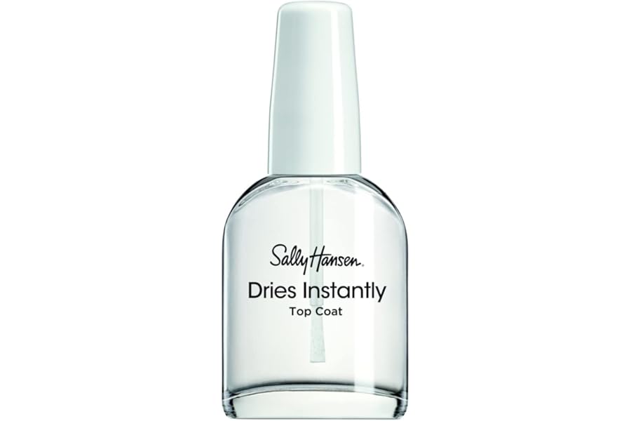 Sally Hansen Insta-Dri®, Dries Instantly Top Coat, Quick Dry, Long Lasting, Streak-Free Shine, Clear Nail Polish
