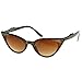 zeroUV 50s Vintage Cat Eye Sunglasses for Women UV400 Embellished with Rhinestones, Pinup Girl & Rockabilly Accessories 50mm