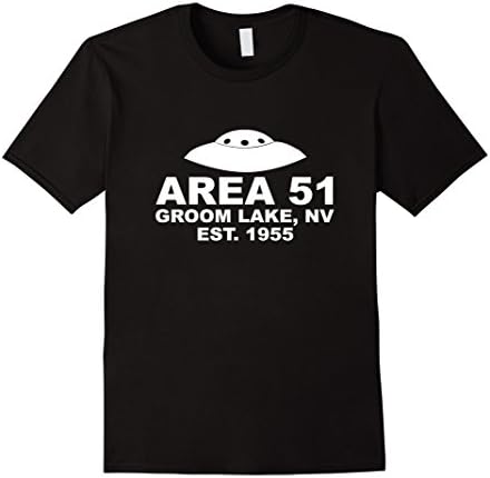 Men's Area 51 Groom Lake NV UFO T-Shirt XL Black