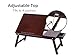 BirdRock Home Bamboo Laptop Bed Tray (Walnut)| Multi-Position Adjustable Surface | Pull Down Legs | Storage Drawerthumb 2