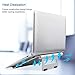 Adjustable Laptop Stand，Portable Laptop Stand, Multi-Angle Aluminum Notebook Computer Stand Compatible with Apple MacBook, Air, Pro, Dell XPS, HP, Samsung, Lenovo, More Laptops up to 17″(silver01)thumb 1