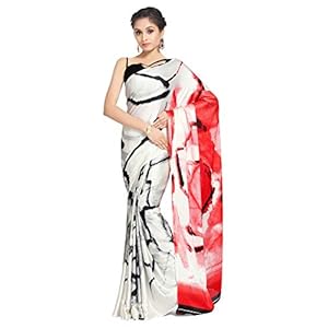 Womanista Women’s Satin Saree with Blouse