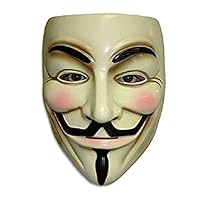 ZLLJH V for Vendetta Mask Guy Fawkes Anonymous Halloween Masks Fancy Dress Costume