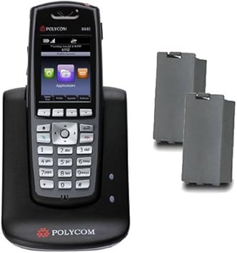 SpectraLink 8440 Handset,Black 2X CHARGER BUNDLE (Part#: 2200-37237-001