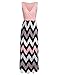 HOTOUCH Women's Sexy Sleeveless Empire Chevron Striped Maxi Long Dress Black M