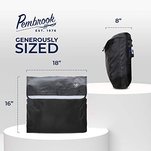 Pembrook Wheelchair Backpack Bag - Wheel Chair and Walker Accessories Side Storage Bags - Lightweight Pack for Mobility, Transport & Travel Portable Devices - Fits Scooter, Electric Wheelchairs & Etc - Thumbnail 3