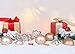 AMS 34ct Christmas Ball Mini Ornaments Party Decorations Shatterproof Festival Pendant Hangings for Xmas Tree Decor(1.57''/40mm,Champagne)