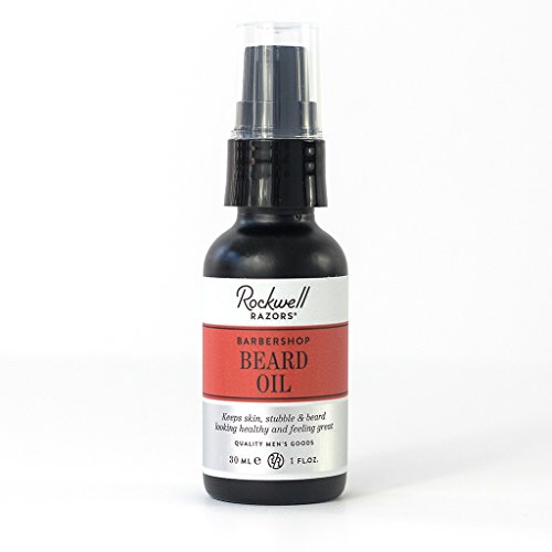 Rockwell Beard Oil - Barbershop Scent - All-Natural Ingredients with Argan, and Jojoba Oil - Get a Healthier Beard, with Less Itch and No Dry Skin - 1oz