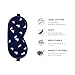 Sleeping Mask Cat Adjustable Blindfold - Eye Mask Cotton Eyeshade - Men Women and Kids - Comfortable Natural Eye Cover - Travel Nap Shift Work REM