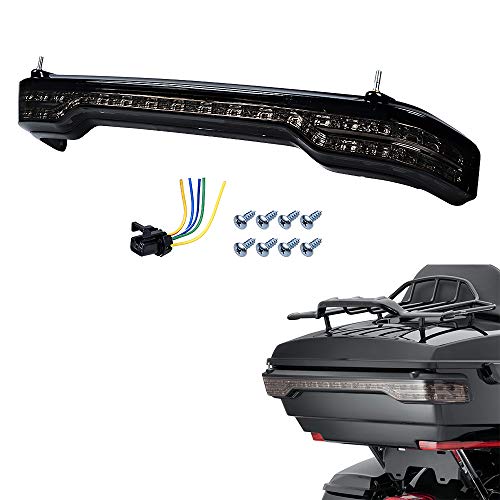 Compatible with Harley-Davidsons LED King Tour Pack Brake/Turn/Tail Lamp Kit (Smoke Lens)