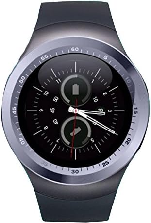 RabbyRock Y1 Bluetooth Smart Watch - HD IPS Round Touch Screen Cell Phone Watch with SIM TF Card Slot SmartWatch Pedometer Sleep Monitor Remote for IOS &amp; Android (Silver)