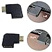 AFUNTA 6 Pcs HDMI Angled Adapter, 4 pcs Flat Left & Right 90 Degree Angle and 2 pcs 270 & 90 Degree Male to Female HDMI Adapter, Gold-Plated 3D Supported TV Connector