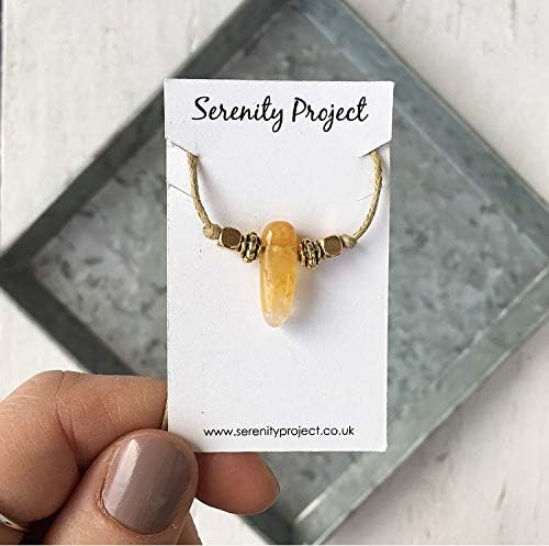 baken Citrine Necklace, Gold Beaded Choker, Layered Gold Choker, Citrine Crystal Choker Necklace, Gold Bead Necklace, Willow' by Serenity Project