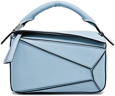 FairyBridal Geometrical Cowhide Top Handle Handbags For Women Genuine Leather Crossbody Bag 5 Corlors