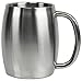 KUDO Stainless Steel Double Wall Coffee Mug, 15 oz