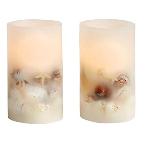 Seashell Pillar Candles