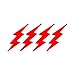 LIGHTNING BOLTS 4 PACK - size: 3