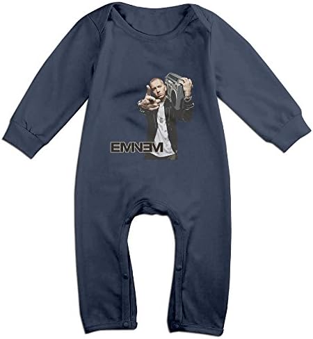 Cute Eminem Bodysuit For Toddler Navy Size 12 Months