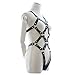iiniim Women's Full Body PU Leather Adjustable Harness Teddy Costume