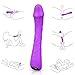 G Spot Vibrator with Fexible Shaft 9 Strong Vibration Patterns for Multiple Orgasms, PALOQUETH Waterproof Personal Dildo Vibrator for Clit Stimulation, Soft Silicone Rechargeable