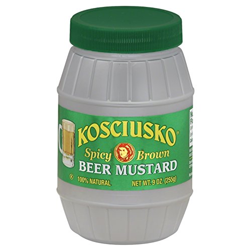 Plochman's Kosciusko Mustard, Beer, 9Ounce Spoonable Barrels (Pack of