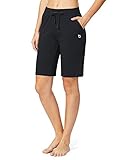 Baleaf Women's Active Yoga Lounge Bermuda Shorts with Pockets