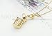 Prayer Box Tubular Shaped with Cross Pendant Hollow Style Unisex Necklace Fashion Jewelry (Gold Plated)