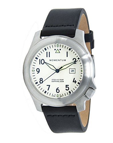 Men’s Sports Watch |Steelix Sapphire Watch byMomentum | Stainless Steel Watches for Men | Analog Watchwith Japanese Movement | Water Resistant(200M/660FT) Classic Watch